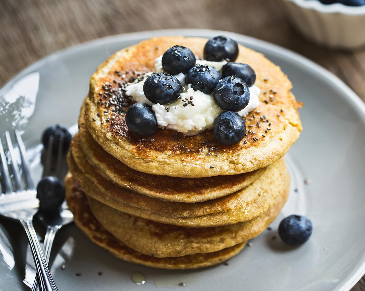 Eggless Banana and Oat Pancakes