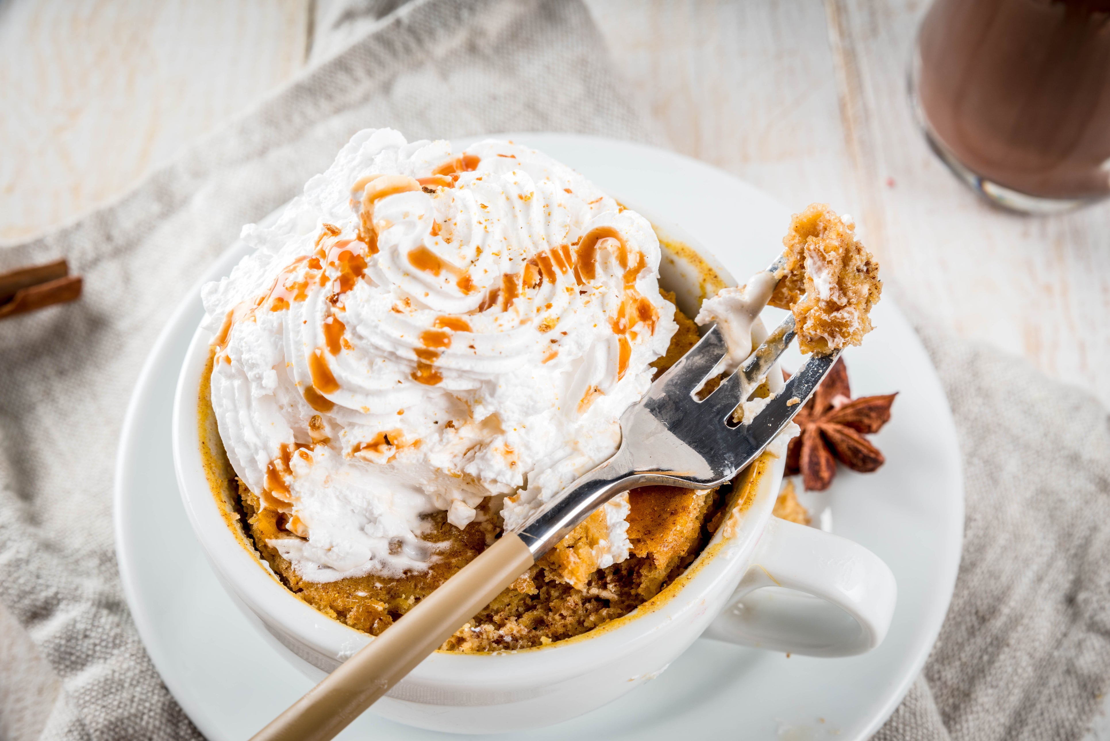 Coffee & Walnut Mug Cake