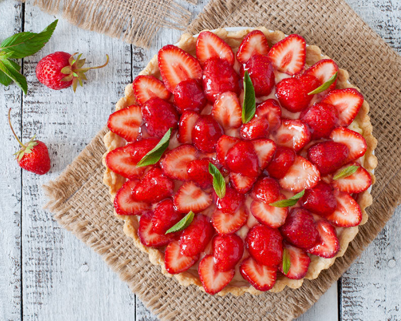 Strawberry Flan