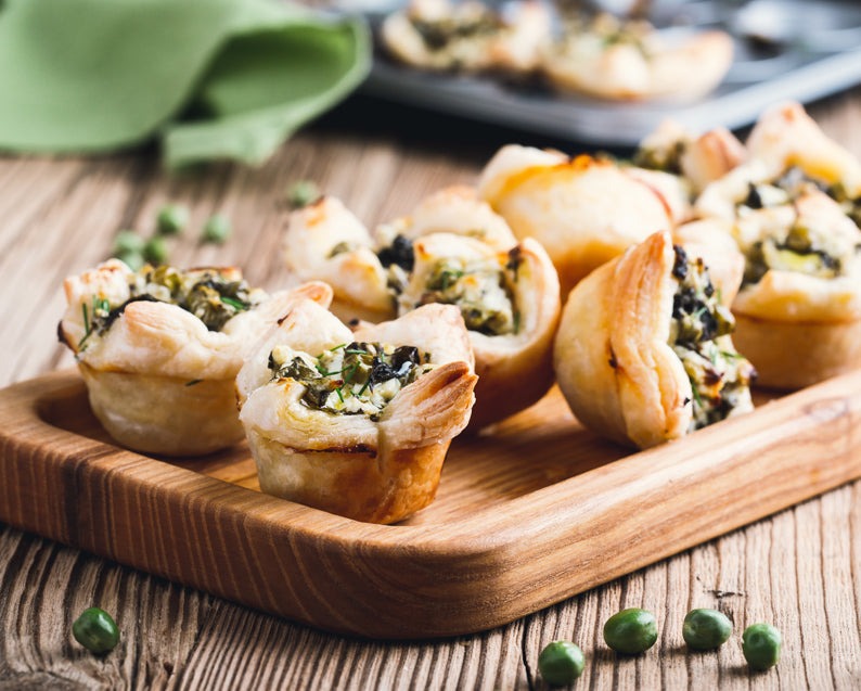 Minted Pea and Feta Tarts