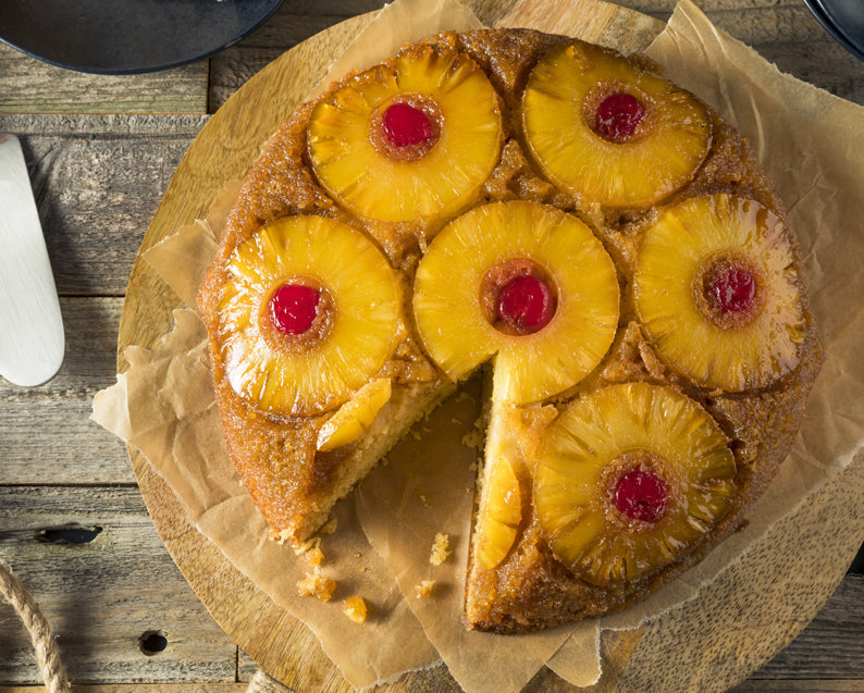 Pineapple and Syrup Steamed Pudding