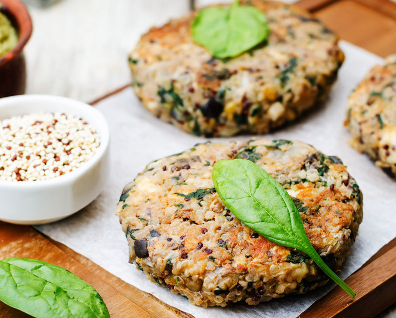 Herb Crusted Aubergine Burgers