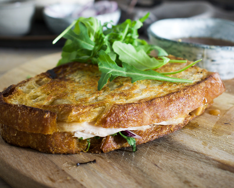 Baked Feta and Pistachio Toastie