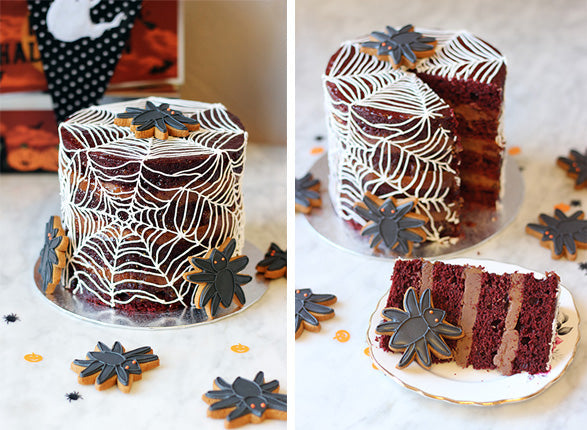 Biscuiteer's Halloween Red Velvet Cake