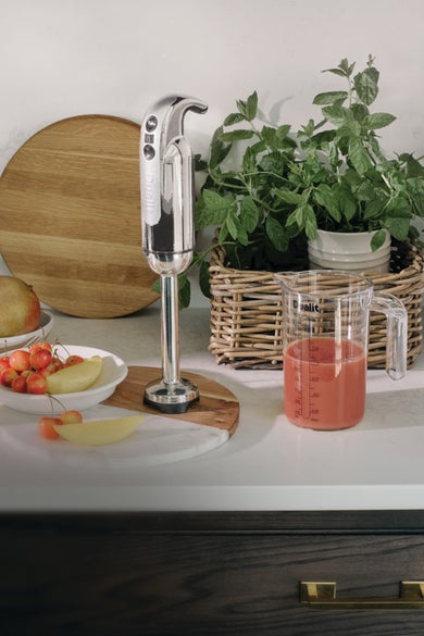 Hand Blender and smoothie in kitchen